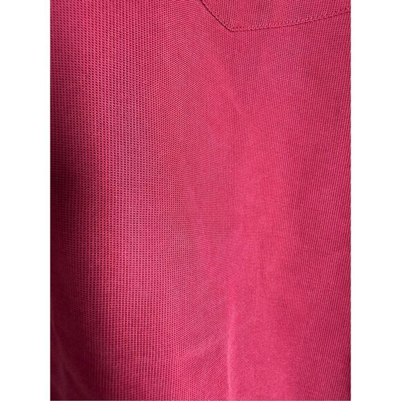 Ted Baker London Soft Polyamide Blend Burgundy Button Up Shirt Mens Size 3 - Picture 3 of 11